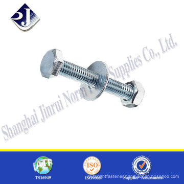 hardware supplies standard size zinc finished bolts and nuts